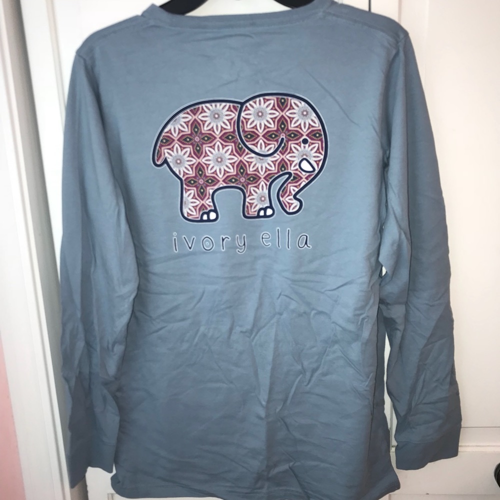 Ivory Ella Fit Blue Shirt